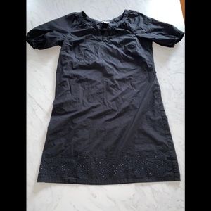 Loft black cotton Eyelet dress 10